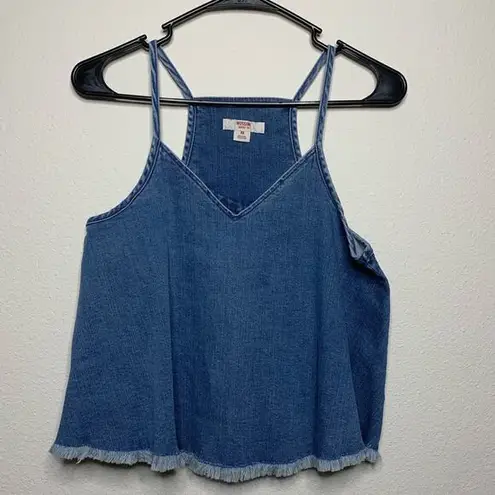 Mossimo Denim  Tank Top with Raw Hem