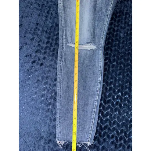 Silver Jeans Co. Robson Distressed High Rise Skinny Jeans Sz 14