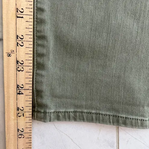 Soft Surroundings  The Ultimate Denim Pull On Crop Jeans Sage Green Size S