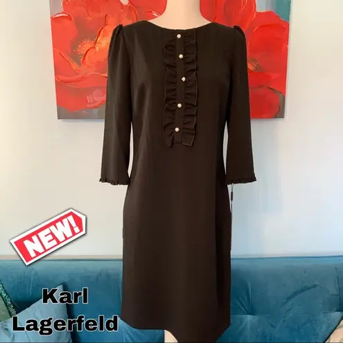 Karl Lagerfeld  size 4 S Small new black dress