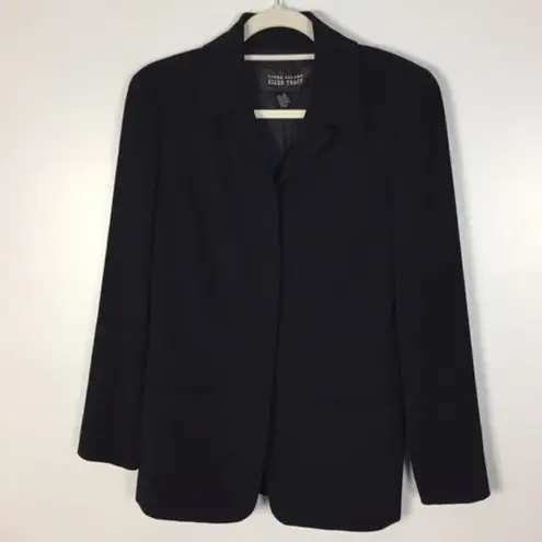 Ellen Tracy Linda Allard Wool Hidden Button Blazer