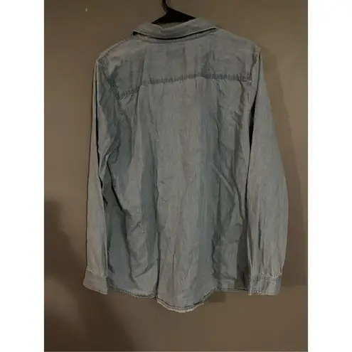 kim rogers  Denim Button Up Long Sleeve Size XL