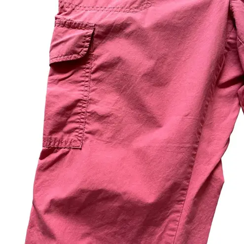 London Jean Women Crop Pants Pink Lightweight Size 14