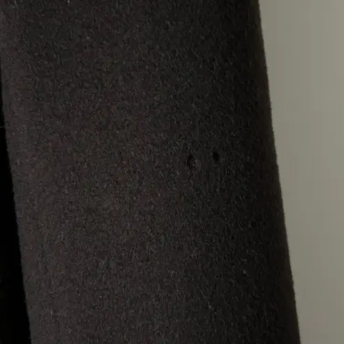 'S Max Mara 100% Virgin Wool Faux Fur Trimmed Coat in Chocolate Brown Size 8