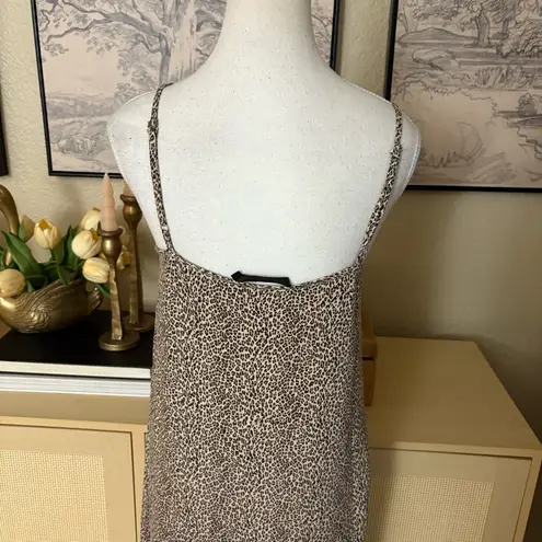Jenni Kayne Cami Leopard Print Slip Dress Maxi Size XS Luxury