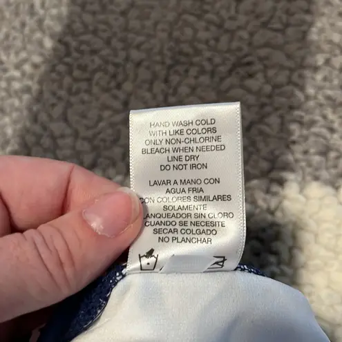 Cole of California Women’s Blue White Floral One Piece Swimsuit Retro Small