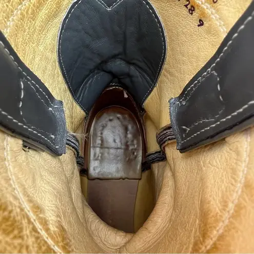 Justin Boots Vintage 80s 90s Justin Roper Boots gray cowgirl western 7 1/2 A Womens Narrow