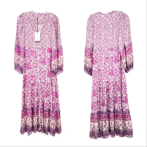 Spell & The Gypsy Spell Mossy Button Through Gown, Size S, NWT Purple