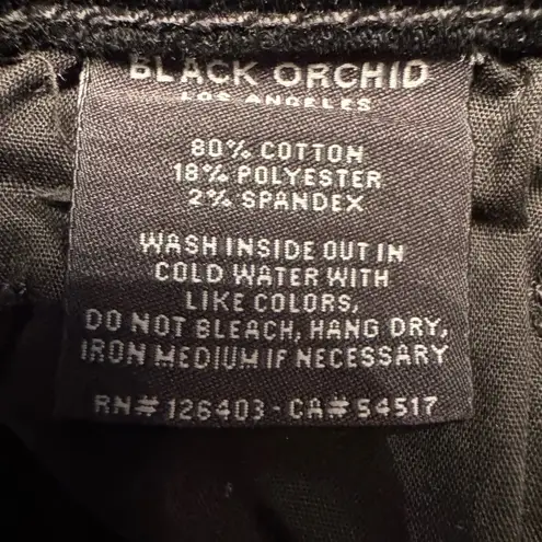 Black Orchid Carmen High Rise Ankle Fray High Waisted Women Black Jeans Size 31