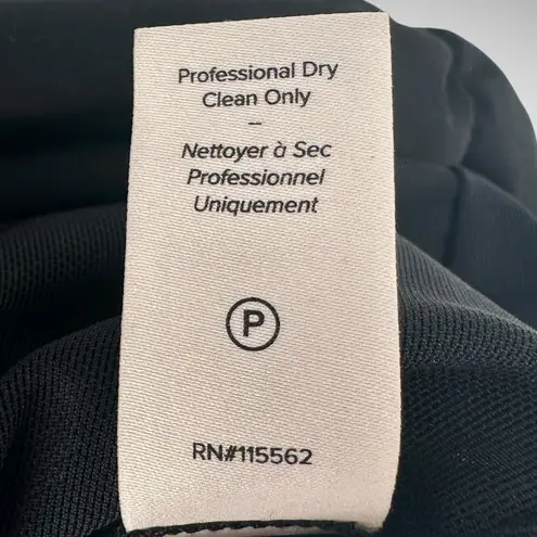 Cinq à Sept Cinq a Sept Amar Black Open Back Ruched Cross Over Stretch Mini Dress Size 2