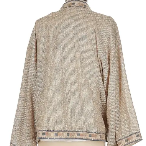 Johnny Was Tanya Sequin Crop Kimono