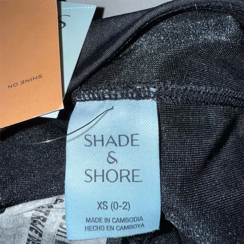 Shade and Shore Women's XS Black Swim Bottom Fold