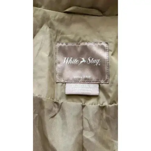 White Stag | Women’s Brown Tan Beige Polyester Hooded Cost Style #WL20304Y | XL