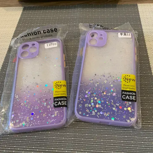 iPhone 11 pro Clear Glitter Case