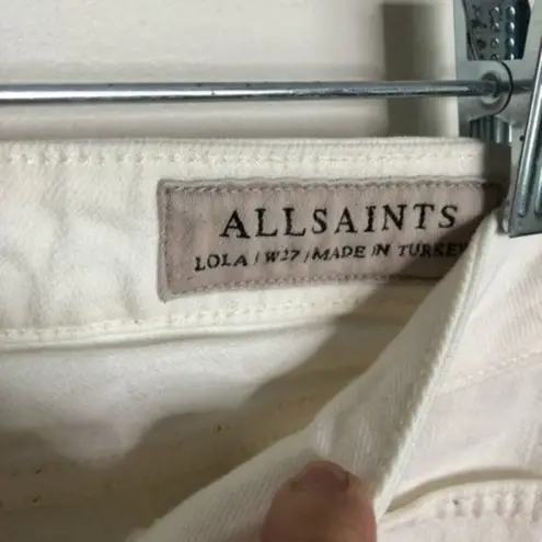 All Saints Lola Cropped Jeans Slim Fit Jeans white Womens Size 27