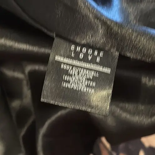 Generation Love WOMENS HOODED LEOPARD PRINT PUFFER LIGHT JACKET SIZE XS