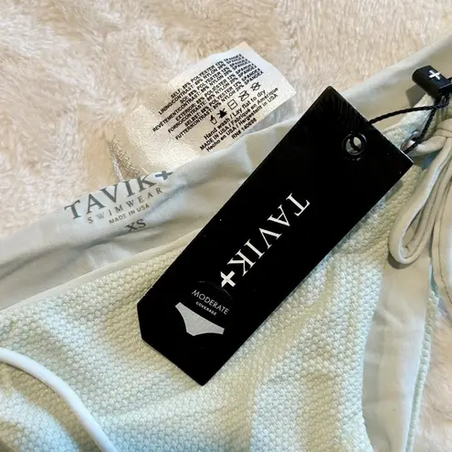 NWT Tavik Ricci Bottom Glossy Pique Adjustable Tie Sides in Light Blue