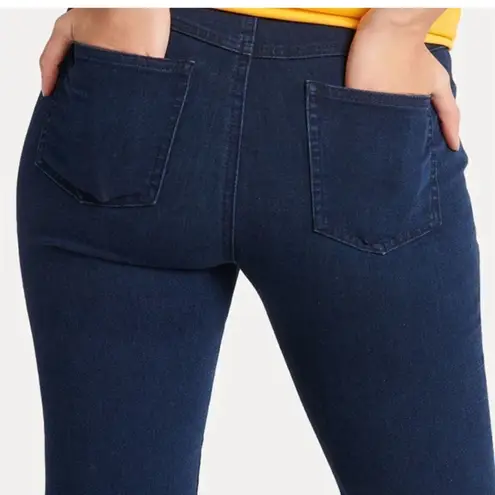 Betabrand - High Elastic Waist Pull On 4 Pocket Stretch Denim Jeans- Size XL