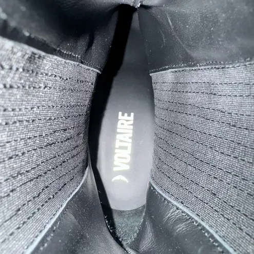 Zadig & Voltaire Black Booties with Silver Detailing