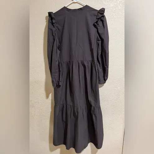 Nation Ltd DALIA VICTORIAN DRESS in brown MEDIUM