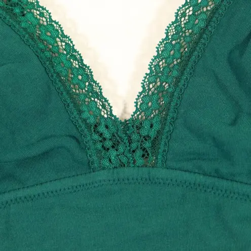 Jenni NWOT Intimates Junebug Green Lace Bralette Size Medium