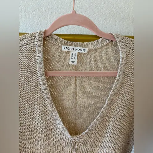 Women’s beige light tan knit sweater large