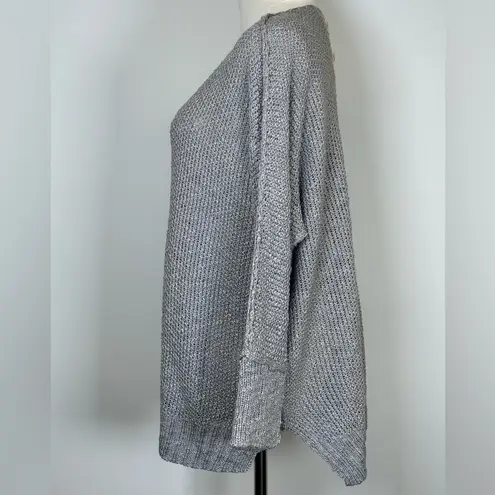 NWT La Miel Soft Gray Knit Oversized Sweater V