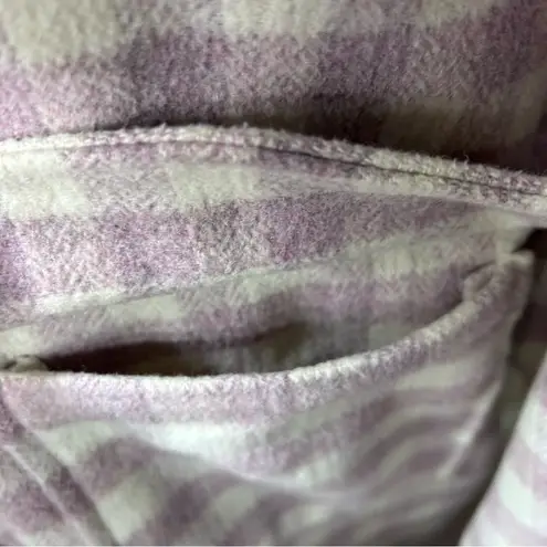 Moodie Lavender/Cream Gingham Shacket: Size MEDIUM Purple