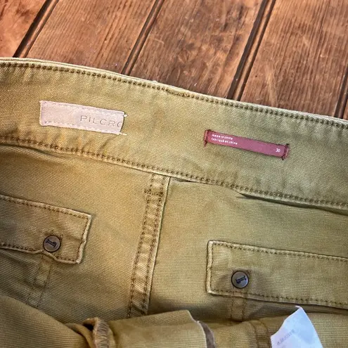 Anthropologie Pilcro Women's tan work style Straight Leg Jeans pants Size 30 - Image 8