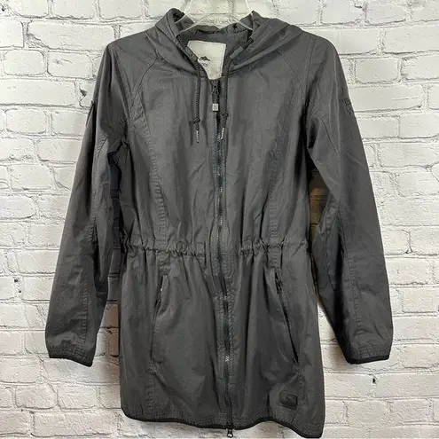 Roots 73 Martinriver Water Resistant Jacket Hooded Cinch Waist Black S