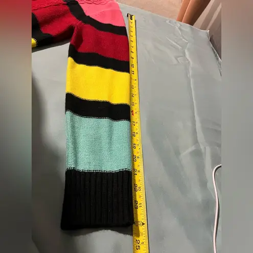 NEW YORK & COMPANY Stripe Sweater Dress Size L Yellow Size L