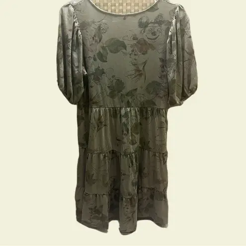 Desigual Disney Mickey Dress Olive Green size XS