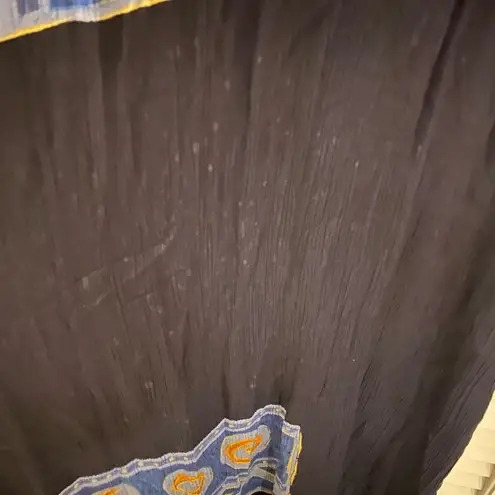 Tribal Aztec Boho Print Maxi Dress Size Large New With Tag Black