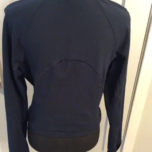 Yogalicious  Lux XL Navy Athletic partial zip top womens VNC fitted