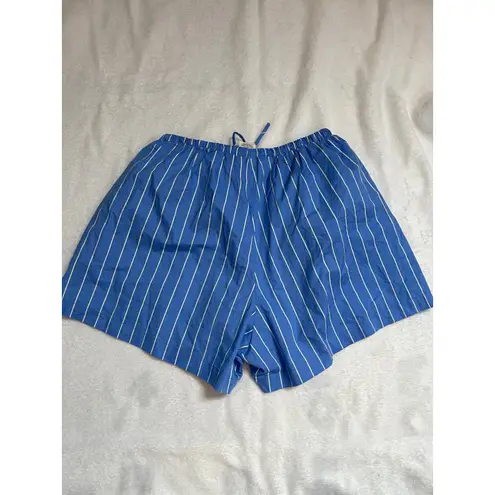 VRG GRL Annika Shorts in Cornflower Stripe Womans AUS6 US XS Blue