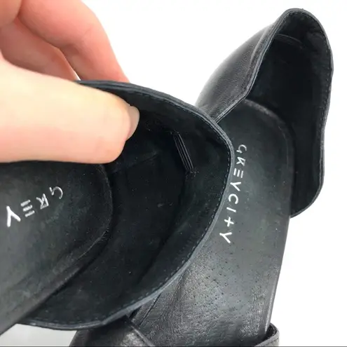 GREY CITY Sarah Column Heel Pump Black 8.5