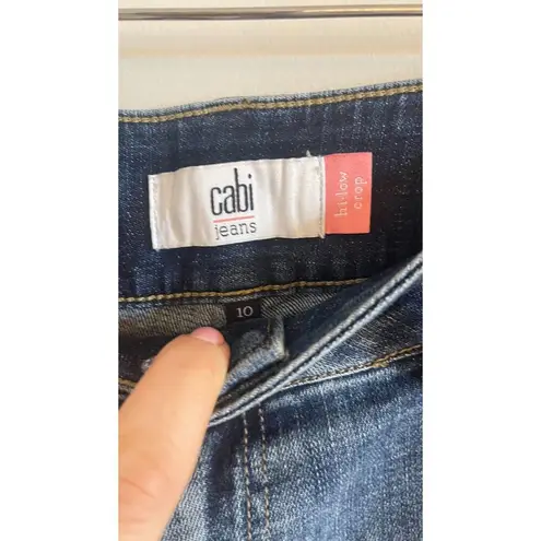 CAbi  # 6281 "High-Low Crop Jeans Blue Ribbon Wash Size 10