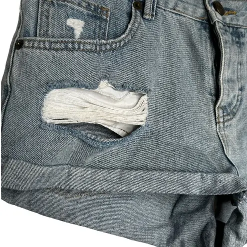 Amuse Society  Destroyed Denim Shorts