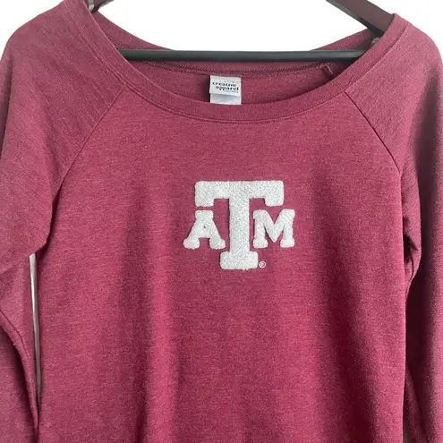 Creative Apparel  Women Texas A & M Top S Maroon Aggies College School Academia