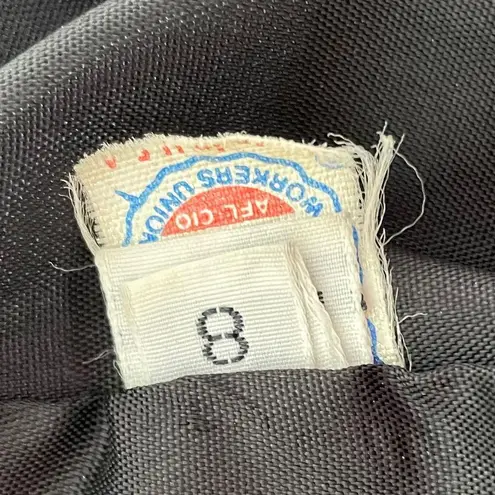 New York Girl Long Peacoat Black White Size 8