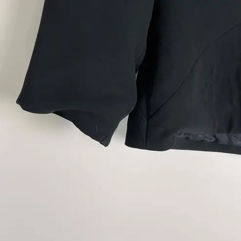 Maggy London Retro Women's Black Modern Shawl Collar Blazer Jacket 4P