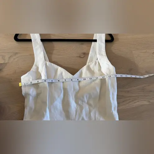 Escada sleeveless linen jumpsuit cream size 34