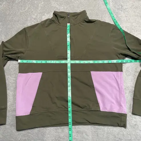 Pact Track Suit Large Green Orchid Sweatshirt Pants Organic Casual Activewear