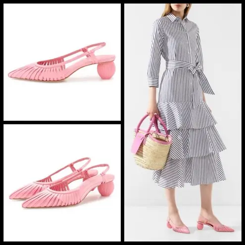 Cult Gaia ππ Alia Slingback Mule Heels ~ Pink