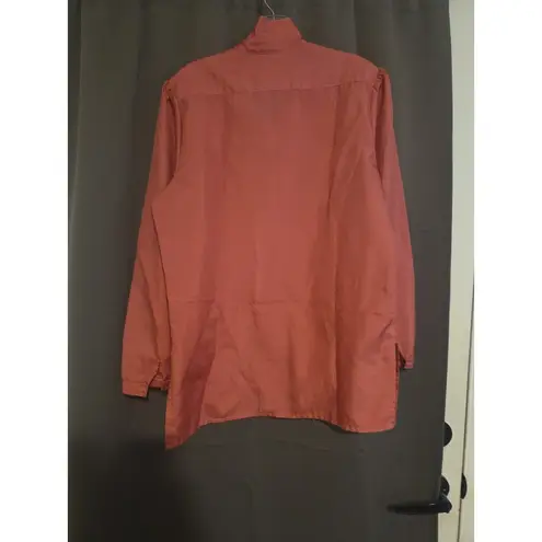 Khaki Roberts California Medium Vintage Blouse Women's Pink Button Down Shirt