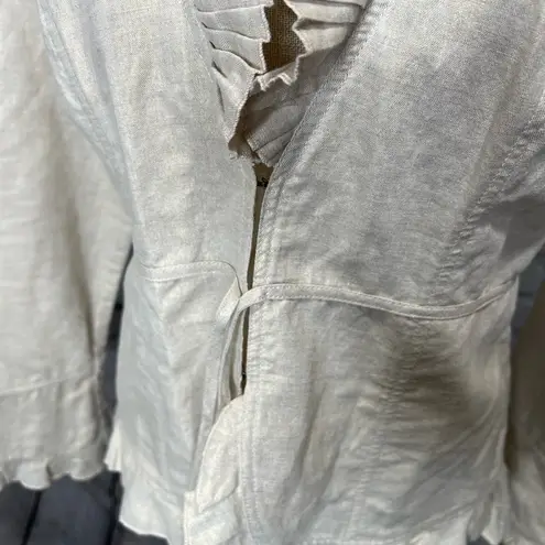 Think tank beige shimmer jacket size small