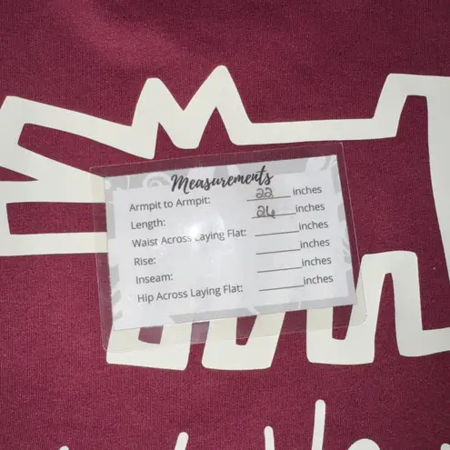 Keith Haring Dog Graphic Burgundy Crewneck Sweatshirt Pullover Women's L Red Size L