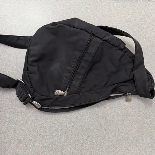 Ameribag Black Crossbody Sling Strap Healthy Back Bag Nylon Small 15x11