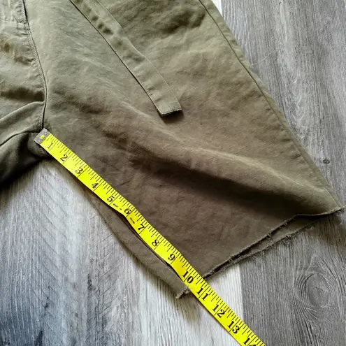 frame denim  Army Green Utility Romper Medium Streetwear Snap Zipper