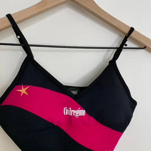 Civil Regime Teen Titans Go Black Starfire Star Kelly Seamless Bra Small New